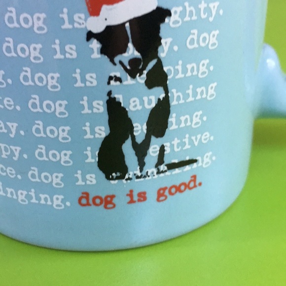 Coffee Cup Pup Santa Hat mug DOG IS GOOD puppy - Picture 4 of 8